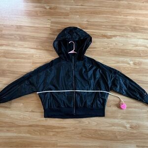 Ladies Alo Yoga Oversized Full Zip Jacket - Sz L - Black
